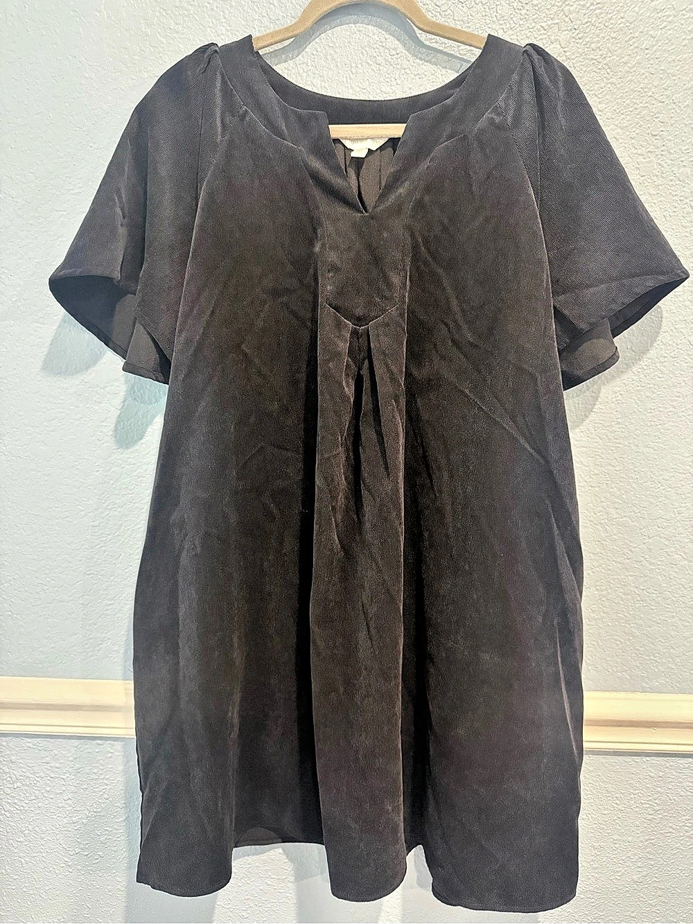 Crown & Ivy Velvet Mini Dress Size XL Like New